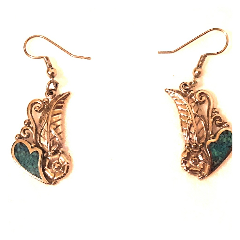 SMALL SILVER LEAF EARRINGS